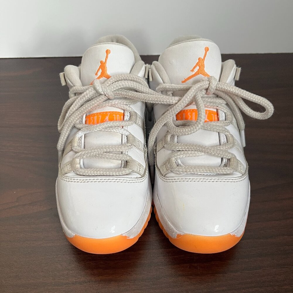 Nike Air Jordan 11 Retro Low PS Shoes 'Bright Citrus' DJ4328-139 Youth Size 2Y - Picture 2 of 8